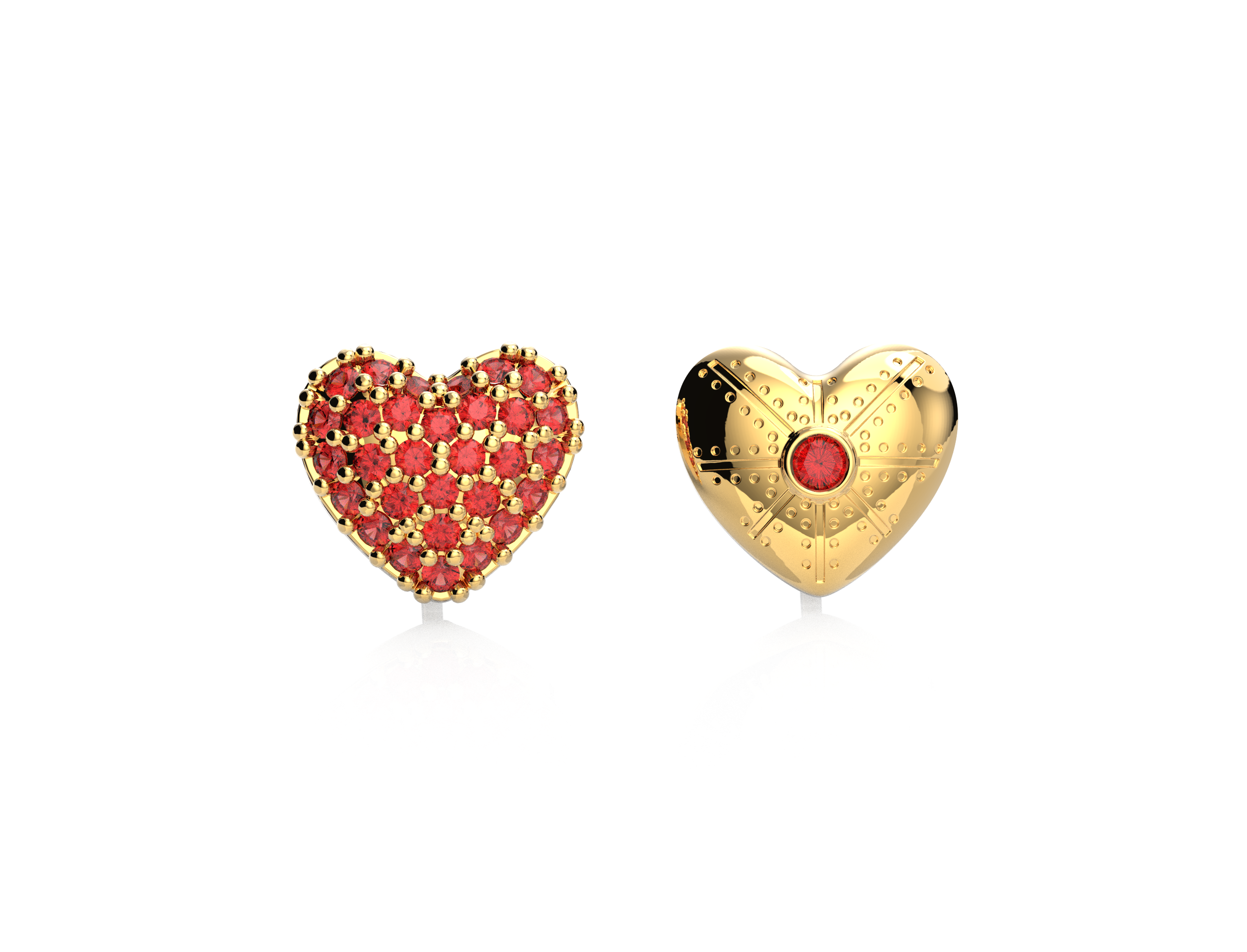 FULGOR Pendientes de corazón